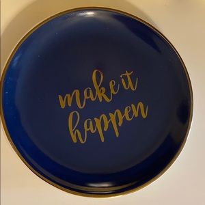 “make it happen” jewelry dish